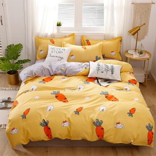 Printed Solid bedding sets Home Bedding Set 4-7pcs High Quality Lovely Pattern with Star tree flower