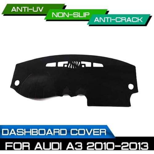 Car Dashboard Mat Anti-dirty Non-slip for Audi A3 2010 2011 2012 2013 Dash Cover Mat UV Protection Shade Sticker