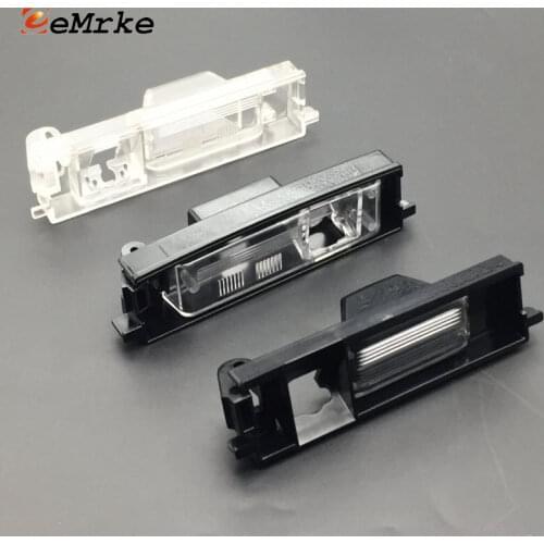 EEMRKE Car Rear View Camera Bracket License Plate Lights Housing Mount for Chery A3 M11 J3 Apola Chance/Niche Cielo Tengo Sedan