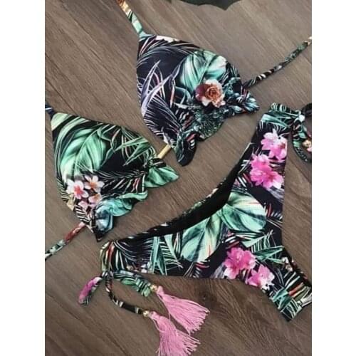 Brazilian Sexy bikini 2020 Mujer new two piece bathing suit print swimming suit for female summer Biquini Swimsuit Women