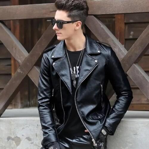 Short Leather Jacket Men 2021 Autumn Winter Plus Size 7XL Thicken Slim Streetwear Black Casual Motorcycle Coat Chaquetas Hombre