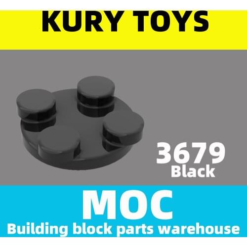 Kury Toys DIY MOC For 3679 100pcs Building block parts For Turntable 2 x 2 Plate, Top for brick toys
