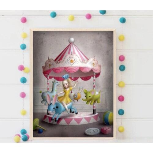 Maries Go Round By Nicolettoaes Ceccolies Canvas Painting Print Living Room Home Decoration Modern Wall Art Oil Painting Poster