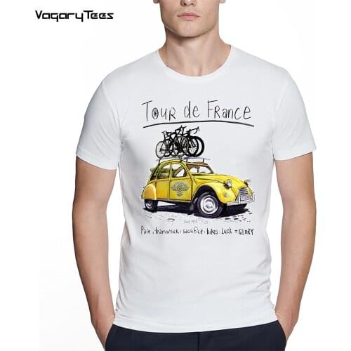 Fashion ROAD TRIP T SHIRT Riding Bicycle Cycling T-Shirt Outdoor Car Print tshirt Creative Road Bike White Hipster Man tshirt