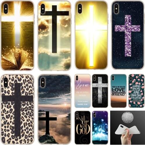 Bible Jesus Christian Cross Soft Silicone Case Cover For iPhone 12 11 Pro 7 8 Plus XR XS Max 5 5S SE 6 6s Funda Mini