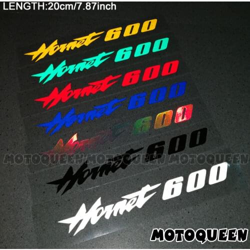 2PCS Motorcycle body Wheels Fairing Helmet Tank Pad decoration logo reflective Accessories Sticker Decals For Honda Hornet 600