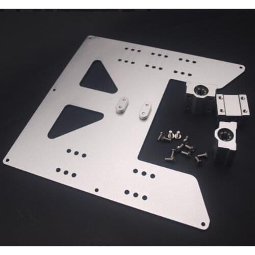 Anet A8 A6 3D Printer Upgrade Y Carriage Anodized Aluminum Plate with timing clamp Igus Drylin RJ4JP-01-08 block kit