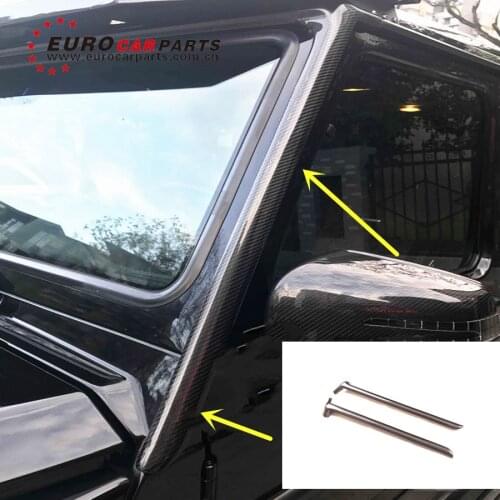 G class w463 carbon finber Front window trim for W463 G500 G55 G63 G65 carbon finber Front A-pillar Addon