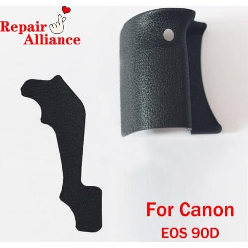 1Set Original Body grip rubber (Handle+Thumb) repair parts for Canon EOS 90D SLR