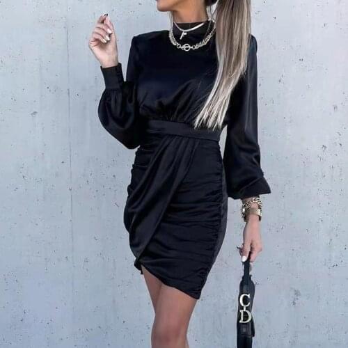 Fashion Retro Leopard Print Women Dress Sexy Hollow Out V Neck Single-Breasted Party Dress 2021 Casual Commute Long Sleeve Dress