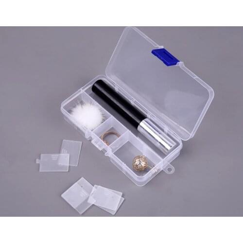 1pcs Plastic Storage Jewelry Box Compartment Adjustable Container earring box jewelry Box Case for Jewelry display