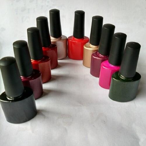 Wholesale 10ml Empty Nail Polish Gule Bottle Contaier Glass Nail Gel Packing With BrushColor Rrandom Delivery Sample Nail Bottle