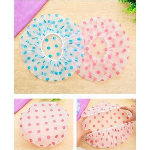 Sale Shower Cap Waterproof High Quality Hair Salon Elastic 1PC Thicken For Women Bath Hat Bathroom Products