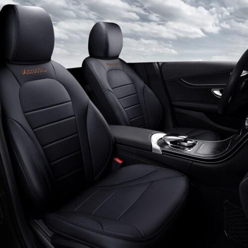 Custom Luxury Auto Car Seat Covers Universal 5Seats( Front+Rear) car-styling for Mercedes-Benz C-Class car accessories