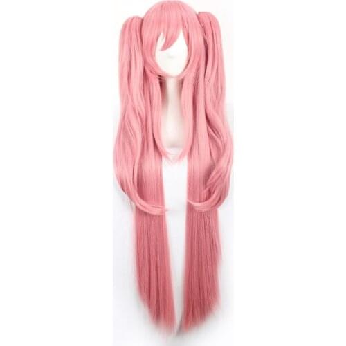 Seraph of The End Krul Tepes Cosplay Pink Wig Anime High Temperature Wire Long Hair Activity Halloween Masquerade Event