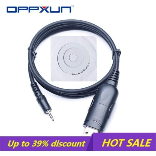 OPPXUN USB Programming Cable for Motorola GP88S GP2000 GP3688 CP040 GP3188 CP200 CP160 EP450 Walkie Talkie