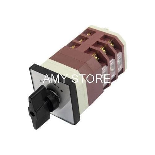 On/Off/On 3 Position Momentary AC 380V 16A Cam Combination Changeover Switch