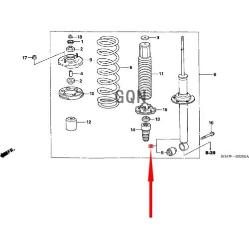 Rear shock absorber 2020-Hon daA CCO RD shock absorber Nitrogen damper for electric vehicles Central shock absorber