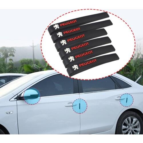 Car Door Rearview Mirror Anti-collision Bars Protector Stickers For Peugeot 206 207 208 307 308 406 407 508 607 2008 3008 4008