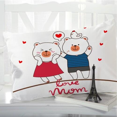 1pc Animal Cartoon Pillow cover Pillow case Bedding Pillowcase Pillowcovers decorative 3D Print for children kids baby Mom