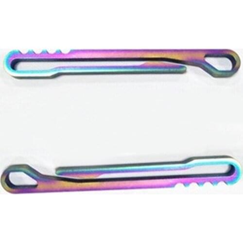 10PCS EDC Camping Portable Theft Tool Outdoor Hanging Belt Buckle Key Button Titanium Alloy CNC Machining For Hiking J068