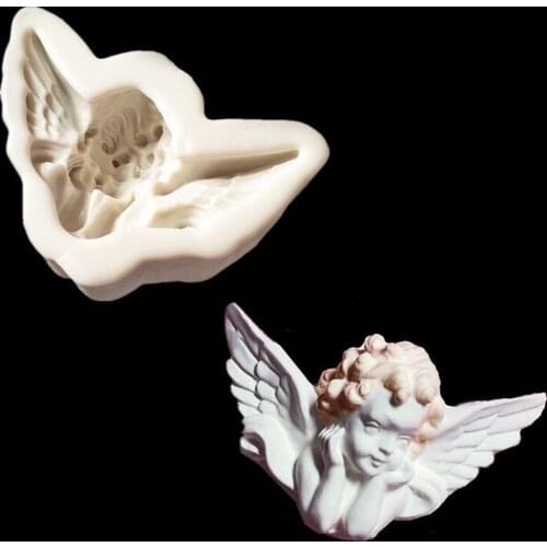 Aouke angel silicone mold sugar cake mold chocolate fudge Tool kitchen kitchens A058