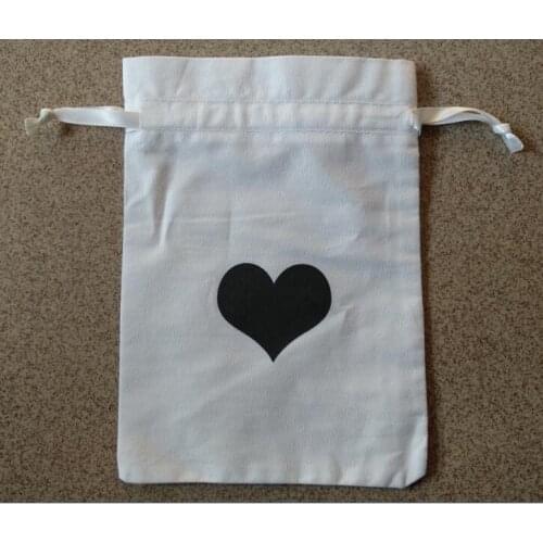 Free shipping cotton jewelry pouch cotton gift pouch cotton drawstring pouch bag custom logo jewelry bag perfume bag