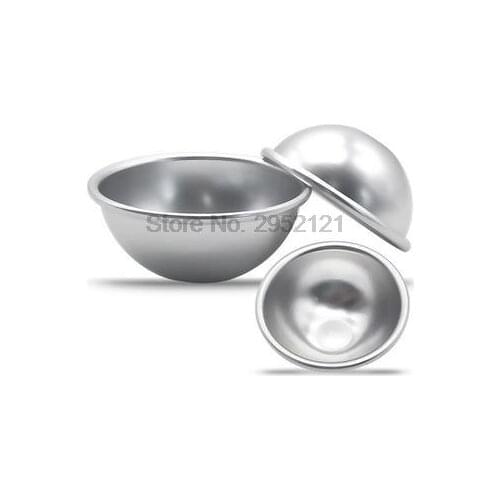 By dhl or ems 100sets 6pcs/set Bath Metal Aluminum Alloy Bath Mold 3D Ball Shape DIY Bathing Tool Accessories Creative Mold