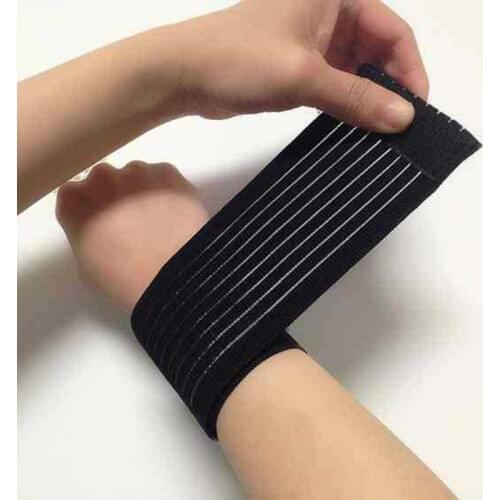 1piece Elastic Sport Bandage Wristband hand Gym Support Wrist Brace Wrap Tennis Cotton Weat band Fitness Powerlifting