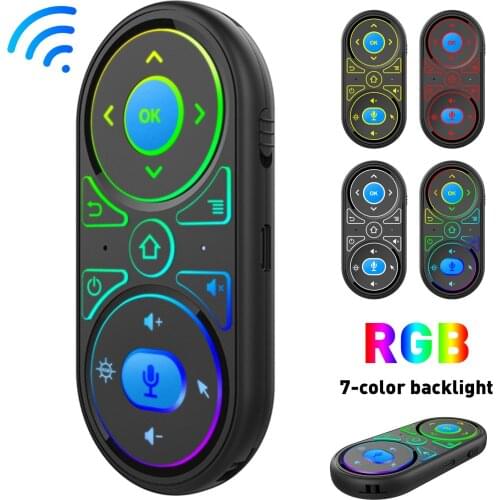 G11-Rechargeable 2.4G Wireless RGB Backlight Smart Remote Controller Adapter