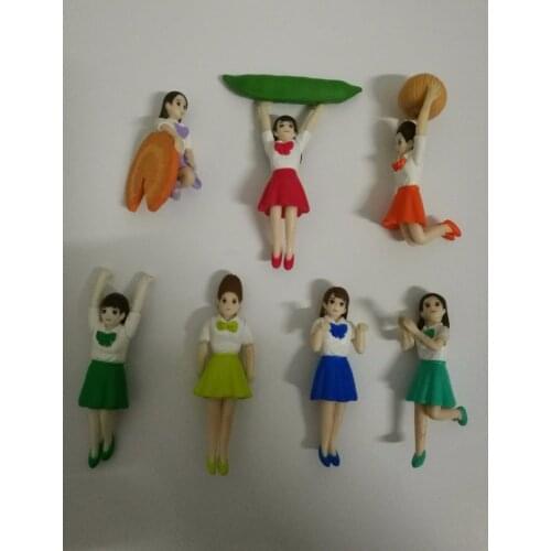 Pvc figure cup toy yuanzi 7pcs/set