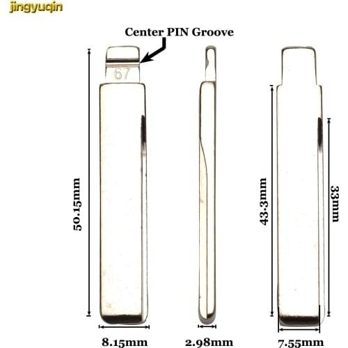 Jingyuqin 10pcs HU58 HU92 Flip Folding Car Key Blank For BMW 1 2 3 Series E36 E38 E39 E46 E53 E63 E81 E83 E85 Remote Uncut Blade