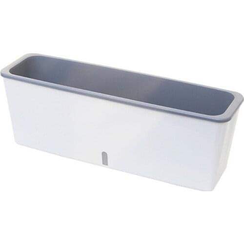 Lazy Flower Pot Small Suction Basin Flowerpot Vegetable Pots Rectangle Decoration Garden SC06 Rectangular Visual Water Level