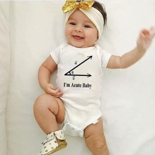 Summer Funny Infant Bodysuit I'm A Ctue Baby Toddler Boy Girl Kids Letter Print Playsuit Newborn Jumpsuit Clothes