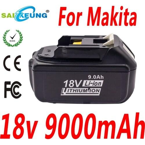 9.0Ah BL1860 Lithium Ion Battery Replace Makita 18V BL1850 BL1840 BL1830B Cordless Power Tools Battery