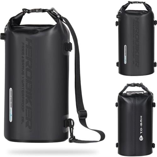 Motorcycle Waterproof Bag PVC 20L Multifunctional Shoulder Bags Tail Bags Package Travel Bag Moto Luggage Bags