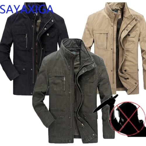 Mens Ropas anti cutting clothing self defense stab proof civil use jacket anti hack invisible cut resistant police Bomber Jacket