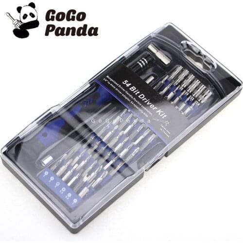 Free Shipping 2017 New 54 In 1 Precise Manual Tool Set Magnetic Screwdriver Set Multifunction Interchange-able Phone Repair Tool