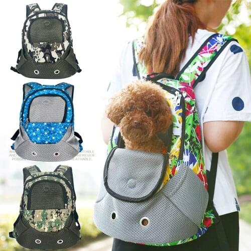 New Good Quality Travel Adjustable Small Pet Cat Dog Carrier Net Bag Breathable Shoulder Backpack Portable Bag Pet Supplies
