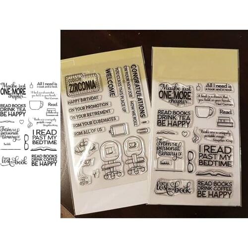 Word Clear Stamps for Scrapbooking Card Making Silicone Craft Stamps Transparent New 2020