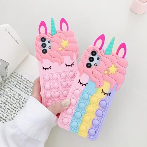 Rainbow Silicone Phone Case For Samsung Galaxy Note 9 10 20 S9 S10 Plus S20 A20E A51 A11 A12 A21 A31 A72 A52 A02S 5G Soft Cover