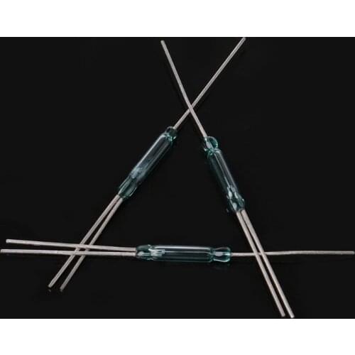 10 Pcs 2.5X14mm 4W 3 Pin Glass Reed Relay Magnetic Switches N/O N/C SPDT New