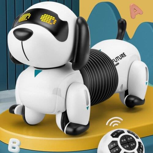 Robotic Dog Dachshund Smooth Surface Plastic Remote Control Robotic Dog Kids Toy Parent-Child Interactive Game Toys