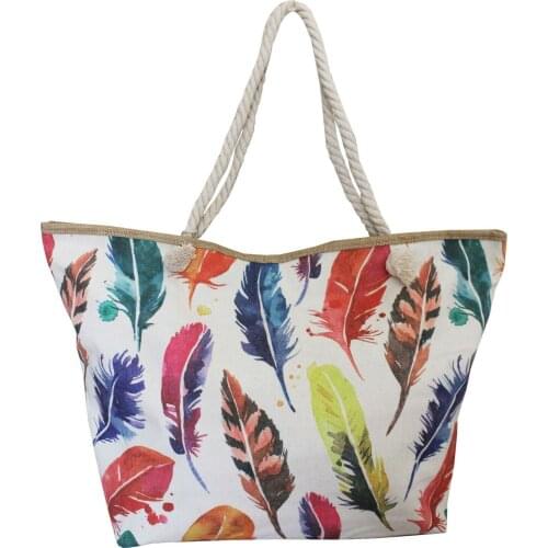 Bag With Colorful Feathers Triales Bohemian Large Rope Indian Beach Summer Large Bags Style Chic Bohemia
