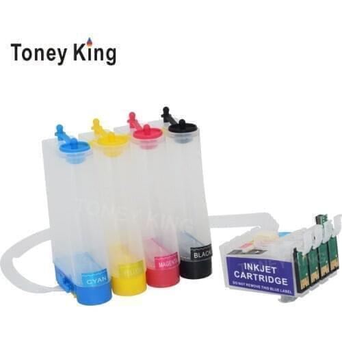 Toney King Ciss Ink System For Epson T0731 Continuous Ink Supply Tank For Epson Stylus T13 TX102 TX103 TX121 C79 C90 C92 Printer