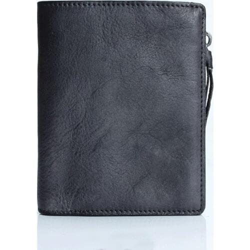 Vintage Women Leather Wallet Short Slim Male Purses Money Credit Card Holders Men Wallet ZP008