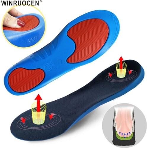 Arch support orthopedic insoles for sneakers Light Soft Breathable Deodorant Sole Massage Running Insert Sports Pad Men Women