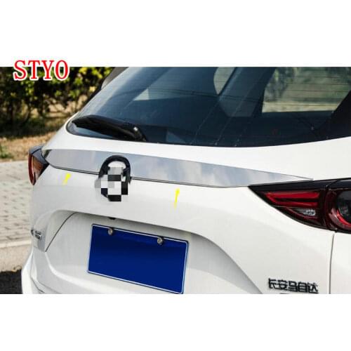 STYO Stainless Steel Rear Trunk Tailgate Door Tail bottom Lid Streamer Cover Trim For Mazda1 CX-5 CX5 2017 2018 2nd Gen