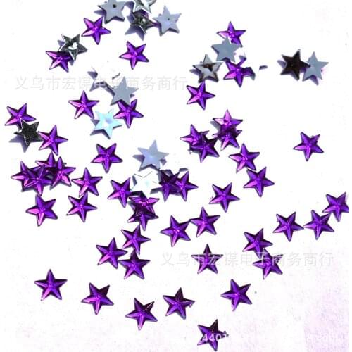Star/ Acrylic/100 pieces Sequins PVC Flat for DIY Card Making Craft Color Collection