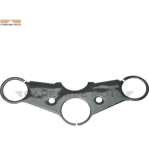 1 Pcs Motorcycle Carbon Fiber Pattern Top Triple Clamp Yoke Sticker Case for HONDA CB400 VTEC III 2003-2008